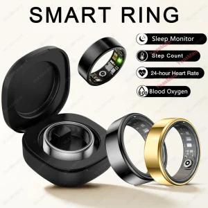 2025 New For Xiaomi Smart Ring Men Women, Heart Rate and Blood Oxygen Monitor Smartring IP68 & 5ATM Waterproof, Multi-sport Mode